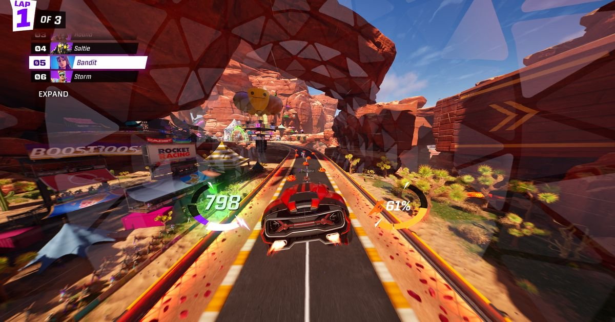 Освойте новые горизонты с Rocket Racing в Fortnite